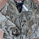 NWT SELF CONTRAST matching metallic classy cocktail set size small/ 2 pieces Gold Photo 5