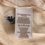 Free People  Wild Flowers Embroidery Blouse Sz S Cream Crepe Boho Western Gypsy Photo 10