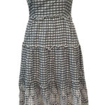 Jessica Simpson  szS Blue and White Gingham Checkered Dress with Lace Trim EUC Photo 0