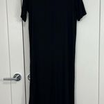 Nasty Gal New Size 6 Black Mock Neck Short Sleeve Midi T-Shirt Dress Photo 3