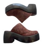 Everlane  The Wooden Puffa Clog Dark Umber Suede Brown Size 5 New without Box! Photo 7