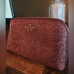 Kate Spade  Deep Nova Shimmy Glitter Cosmetic Case NWT Photo 0