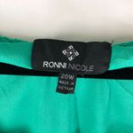 Ronni Nicole  Shift Dress Lace Overlay Sleeveless Scoop Neck Green 20W Photo 2