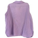 Susan Graver  Lilac Purple Cotton Button Front Long Sleeve Shirt Women’s Size 1X Photo 1
