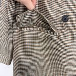 BLANK NYC  Show Business Blazer Brown Tan Plaid Oversized Size Small Photo 16