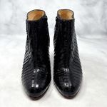 Christian Louboutin Belle Python Crystal Stiletto Heeled Ankle Boots Black 37.5 Photo 4