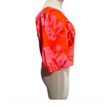 STAUD Papaya Floral Crop Top Size 10 Photo 4