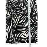 Alfani Pencil Black White Midi Zip Slit Skirt Size 14 Modern Business Casual Photo 5