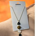 Sonoma NWT Multistone Vertical Necklace Photo 2