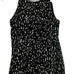 Merona  Halter Black White Ruffle Blouse Small Photo 0