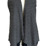 Dana Buchman Black/White Sleeveless Cardigan Top Women's Size Small | 26 Photo 0