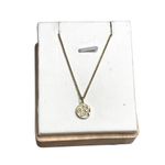 Spartina Gold Tone Paw Print Pendant Necklace With Crystal Accents Photo 1