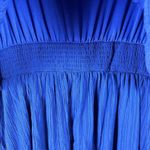 Sabrina Lauren Dress Womens Plus 2X Layered Cobalt Blue Maxi Crepe Textured Long Size XXL Photo 8