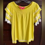 Lilly Pulitzer Nailah Top in Lilly’s Lemon NWT $98 Retail Photo 4