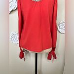 Paper Crane Burnt Orange Spaghetti Strap Cold Shoulder Blouse Size Small Photo 10