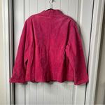Vintage pink leather suede barbie core jacket size‎ 2X Photo 2