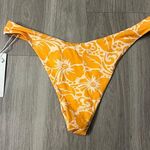 NWT Sunday Brunch Orange and White Bikini Bottoms Size Small Photo 0