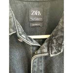 ZARA Denim AUTHORIZED REGRET NOTHiNG Jean Jacket Shirt Shacket Men’s Size M Photo 4