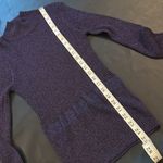 Veronica Beard  Lilia Metallic Knit Mock Neck Flared Cuff Sweater Fitted Sz M Photo 3