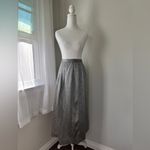 Carlisle Vintage ‘90s  Black & Silver Metallic Textured Maxi Skirt Photo 1