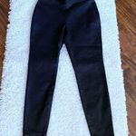 Eileen Fisher Black Coated Organic Cotton Skinny Pants Jeggings SZ S Petite Photo 0