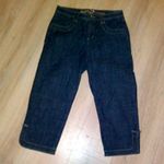 European Culture Euro tummy control blue capri Jeans Size 4 Photo 2