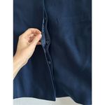 Pendleton Vintage  Navy Blue Wool Cropped Pea Coat Jacket Blazer Size 14 Photo 7