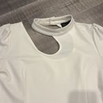Gracia asymmetric cutout white top Photo 6
