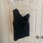 Nordstrom Renee C. Black Asymmetrical Blouse Photo 2