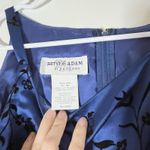 Betsy and Adam Vtg Y2K Betsy Adam Sz 8 Maxi Blue Black Velvet jacquard Wimisigoth Fairy Witchy Photo 2