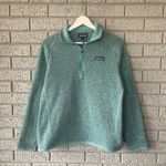 Patagonia Better Sweater 1/4 Zip Fleece Jacket Light Blue Green Size Medium Photo 1
