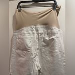 Loft  Maternity White stretch denim Size 8 Photo 4