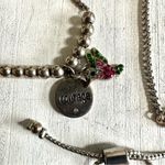 Bundle of 3 silver tone adjustable bracelets Photo 5