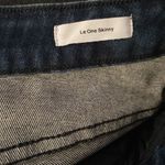 frame denim Frame Le One Skinny Teller Jean in Two Tone Wash Blue Dark Gray Denim Size 2 NWT Photo 9