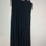 Aerie Black Smocked Wide Leg Jumpsuit Photo 1