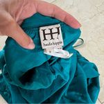 Haute Hippie 100% Silk Teal Open Back Romper Sz Small Photo 3