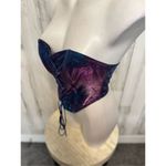 Bear Dance Blue Glitter Lace-Up Tube Top Corset – Size L Photo 8