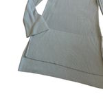 Free People  Light Teal Blue Long Tunic Sweater Criss Cross Stretch Large Women's Photo 5