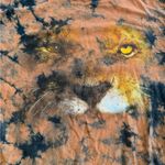 Disney VTG Walt World Animal Kingdom Tiger Face AOP T-Shirt Tie Dye Unisex M Photo 1