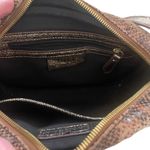 GILI Leather Crossbody Bag Sienna Snakeskin Brown Purse Photo 6