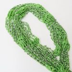 Y2K Lime Green Crochet Beaded Scarf Wraps Photo 2