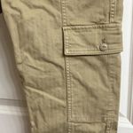 Madewell 90s Straight Cargo Pant Womens Size 25 Sand Dune Tan Cotton Herringbone Photo 5