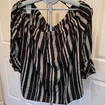 Lane Bryant NWT‎  Black White Stripes Off-The-Shoulders Blouse 14/16 #49 Photo 0