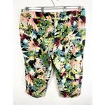 Avenue  Plus Size 24 Capri Pants Tropical Print‎ Green Floral High Rise 1523 Photo 1
