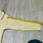 Missguided cream quarter‎ zip long sleeve sweater knit midi dress size 4 tall Photo 5