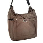 Tumi Nylon Voyageur Venice Hobo Tote Travel Bag Tan Brown Photo 2