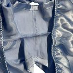 Oscar de la Renta Vintage Oscar De La Renta Size M Satin Pajama Set Periwinkle Floral Coquette Photo 8