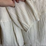 True Craft TRUE CRAFT Plus Size Smock Waist Peasant Top in Ivory Bow Tie Detail Blouse 2X Photo 10