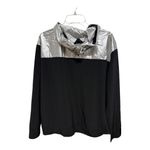 Victoria's Secret  SPORT ANORAK METALLIC BLACK JACKET HOODIE LIGHTWEIGHT Medium Photo 4