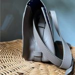 Zac Posen Gray Crossbody Bag with Gold Clasp and Leather Finish Photo 7